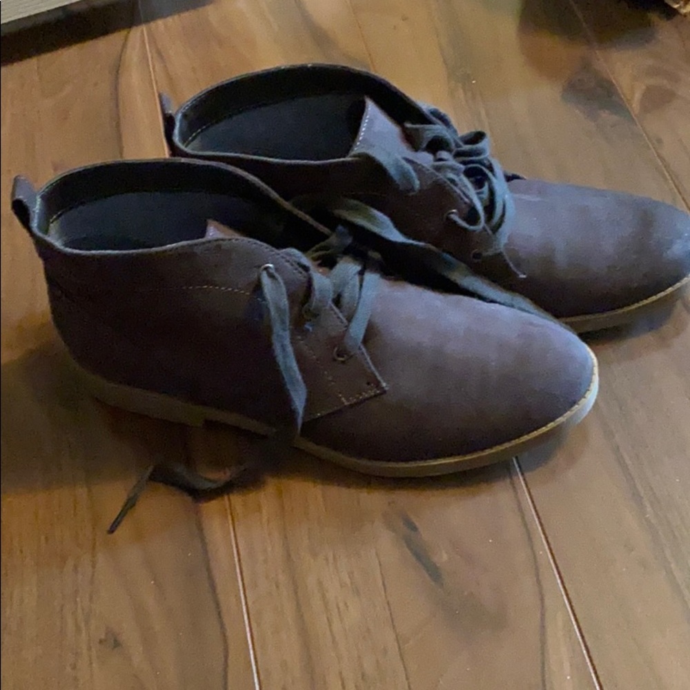 Gray booties